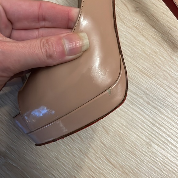 Louboutin Altadama 140MM Nude Patent - 37 - Picture 7 of 10